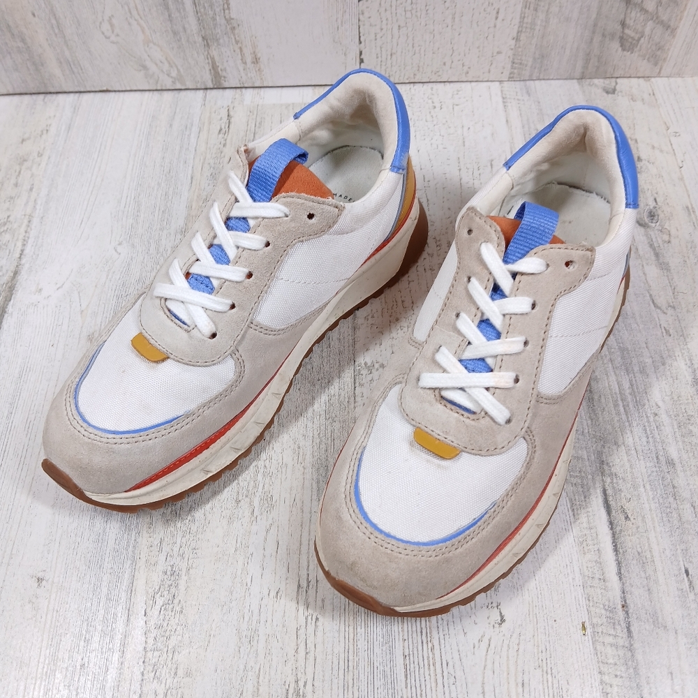 Madewell Kickoff Trainer Sneakers in Recycled Nylon, Suede and Leather - Picture 2 of 12